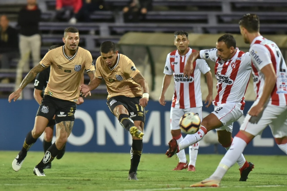 Santos jogou mal e empatou sem gols com o River Plate do Uruguai. Crédito da Foto: Ivan Storti/Santos FC (12/2/2019)