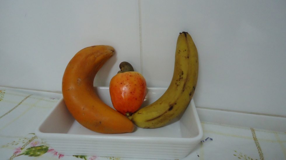 mamão nasce no formato de banana em Sorocaba