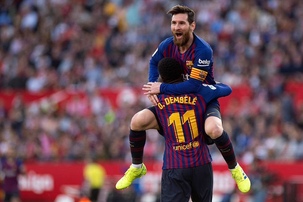 Messi faz três golaços e comanda virada do Barcelona sobre o Sevilla no Espanhol