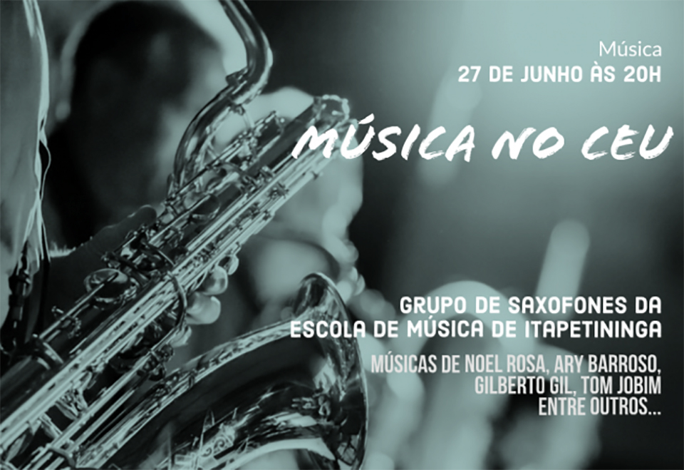Apresentação do Grupo de Saxofones acontece nesta quinta-feira (27) no CEU das Artes 