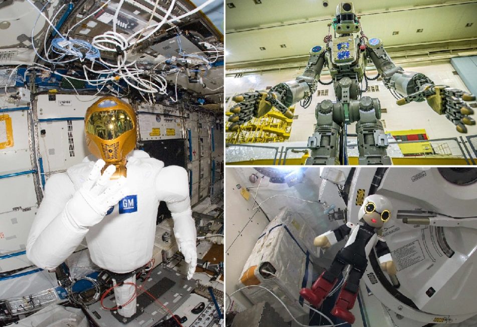 Nave com robô humanoide russo atraca na ISS