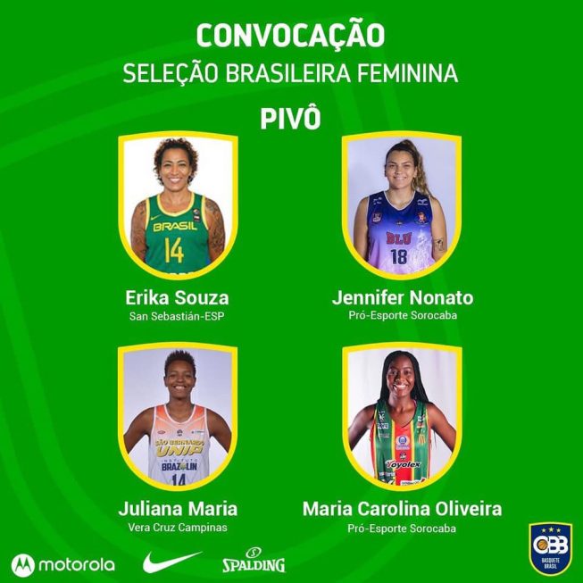 Pivôs de Sorocaba são convocadas para a seleção brasileira de basquete