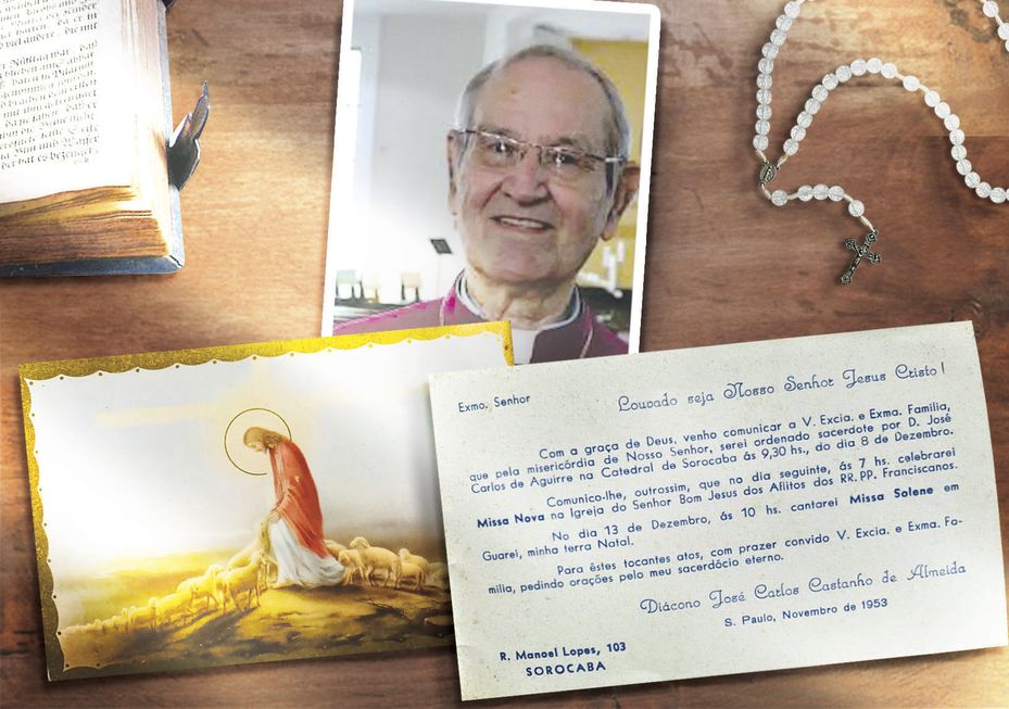 Convite raro da ordenação de José Carlos Castanho