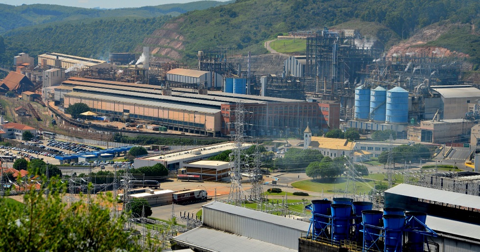 Vista parcial da Companhia Brasileira de Alumínio, na cidade de Alumínio.