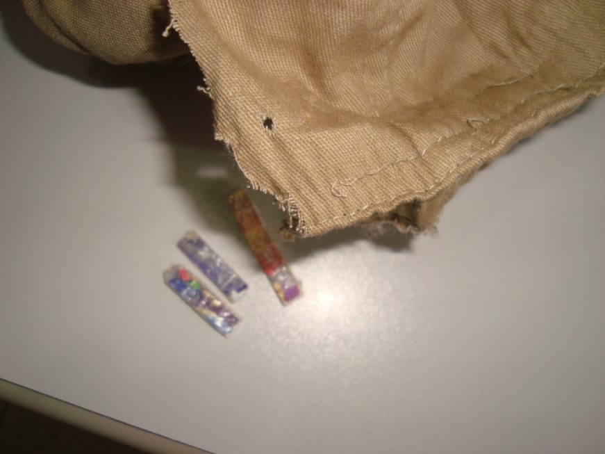LSD é encontrado no cós de uma calça enviada ao CDP de Aparecidinha